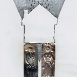 the weather is changing - crystal resin, aluminium, plexiglass, paper, metal plate. 23x31,5x2 cm